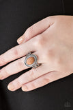 Paparazzi VINTAGE VAULT "All the World's A STAGECOACH" Brown Ring Paparazzi Jewelry