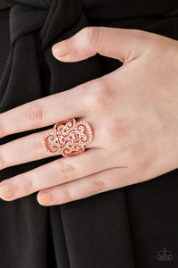 Paparazzi VINTAGE VAULT "Regal Regalia" Copper Ring Paparazzi Jewelry