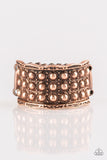 Paparazzi VINTAGE VAULT "Call To Arms" Copper Ring Paparazzi Jewelry