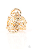Paparazzi VINTAGE VAULT "Regal Regalia" Gold Ring Paparazzi Jewelry