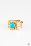 Paparazzi VINTAGE VAULT "Stand Your Ground" Gold Ring Paparazzi Jewelry
