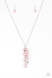 Paparazzi VINTAGE VAULT "Ballroom Belle" Pink Necklace & Earring Set Paparazzi Jewelry