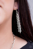 Paparazzi "Texas Temptress" Silver Necklace & Earring Set Paparazzi Jewelry