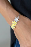 Paparazzi "Flowering Fiji" Yellow Bracelet Paparazzi Jewelry