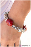 Paparazzi "Going My Way - Red" bracelet Paparazzi Jewelry