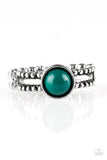 Paparazzi VINTAGE VAULT "TREK and Field" Green Ring Paparazzi Jewelry