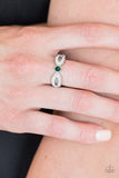 Paparazzi "Extra Side Of Elegance" Green Ring Paparazzi Jewelry