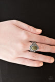 VINTAGE VAULT Paparazzi "All the World's A STAGECOACH" Green Ring Paparazzi Jewelry