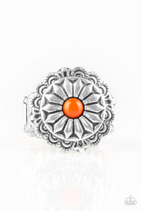 Paparazzi VINTAGE VAULT "Daringly Daisy" Orange Ring Paparazzi Jewelry