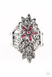 Paparazzi VINTAGE VAULT "Formal Floral" Pink Ring Paparazzi Jewelry
