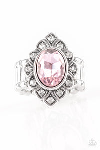 Paparazzi "Power Behind The Throne" Pink Ring Paparazzi Jewelry