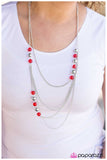Paparazzi "Fools Rush In - Red" necklace Paparazzi Jewelry