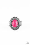 Paparazzi VINTAGE VAULT "Tumblin Tumbleweeds" Pink Ring Paparazzi Jewelry