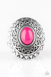 Paparazzi VINTAGE VAULT "Hello, Sunshine" Pink Ring Paparazzi Jewelry