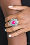 Paparazzi VINTAGE VAULT "Hello, Sunshine" Pink Ring Paparazzi Jewelry