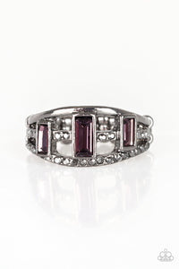 Paparazzi VINTAGE VAULT "Noble Nova" Purple Ring Paparazzi Jewelry