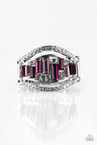 Paparazzi VINTAGE VAULT "Treasure Chest Charm" Purple Ring Paparazzi Jewelry