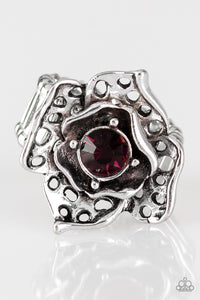 Paparazzi VINTAGE VAULT "Glowing Gardens" Purple Ring Paparazzi Jewelry