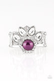 Paparazzi VINTAGE VAULT "Crown Coronation" Purple Ring Paparazzi Jewelry