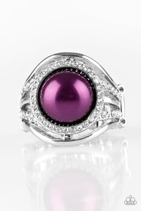 Paparazzi "Pampered in Pearls" Purple Ring Paparazzi Jewelry