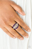 Paparazzi VINTAGE VAULT "Trending Treasure" Purple Ring Paparazzi Jewelry