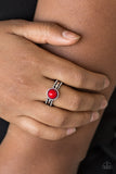 Paparazzi "TREK and Field" Red Ring Paparazzi Jewelry