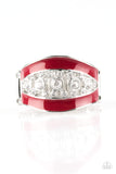 Paparazzi "Trending Treasure" Red Ring Paparazzi Jewelry