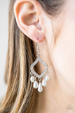 Paparazzi "Divinely Diamond" White Earrings Paparazzi Jewelry