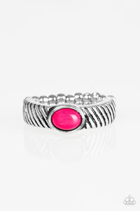 Paparazzi VINTAGE VAULT "Zebra Zen" Pink Ring Paparazzi Jewelry
