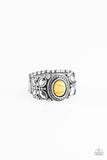 Paparazzi VINTAGE VAULT "Butterfly Belle" Yellow Ring Paparazzi Jewelry