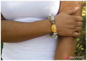 Paparazzi "Give It a Swirl" Yellow Bracelet Paparazzi Jewelry