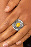 Paparazzi "ZEN To One" Yellow Ring Paparazzi Jewelry
