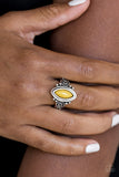 Paparazzi VINTAGE VAULT "ZOO Hot To Handle" Yellow Ring Paparazzi Jewelry