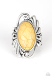 Paparazzi "Sedona Sunset" Yellow Ring Paparazzi Jewelry