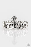 Paparazzi VINTAGE VAULT "Twinkling Tiaras" Silver Ring Paparazzi Jewelry