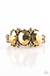 Paparazzi "Straighten Your Crown" Brass Ring Paparazzi Jewelry