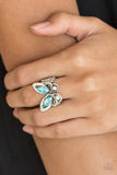 Paparazzi "Too Much Of A Good WING" Blue Ring Paparazzi Jewelry