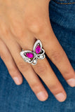 Paparazzi "Too Much Of A Good WING" Pink Ring Paparazzi Jewelry