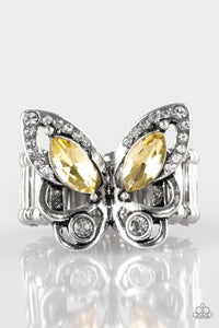 Paparazzi "Too Much Of A Good WING" Yellow Ring Paparazzi Jewelry