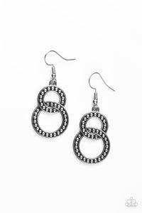 Paparazzi "Perfect ZEN" Silver Earrings Paparazzi Jewelry