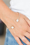 Paparazzi "Totally Traditional" White Bracelet Paparazzi Jewelry