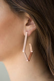 Paparazzi VINTAGE VAULT "Geo Grand" Copper Earrings Paparazzi Jewelry