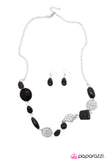 Paparazzi "Let Me Elaborate" Black Necklace & Earring Set Paparazzi Jewelry