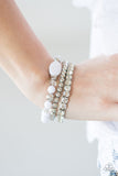 Paparazzi "Modestly Madonna" White Bracelet Paparazzi Jewelry