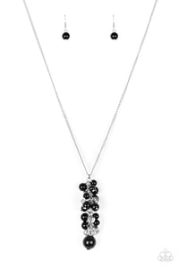 Paparazzi VINTAGE VAULT "Ballroom Belle" Black Necklace & Earring Set Paparazzi Jewelry