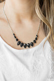 Paparazzi "Maui Majesty" Black Necklace & Earring Set Paparazzi Jewelry