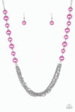 Paparazzi VINTAGE VAULT "Runaway Bridesmaid" Purple Necklace & Earring Set Paparazzi Jewelry