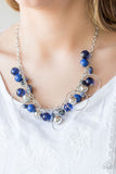 Paparazzi "Mountain Mosaic" Blue Necklace & Earring Set Paparazzi Jewelry