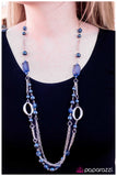 Paparazzi "The Toast of the Town" Blue Necklace & Earring Set Paparazzi Jewelry