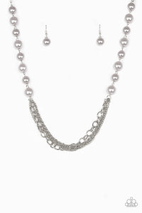 Paparazzi VINTAGE VAULT "Runaway Bridesmaid" Silver Necklace & Earring Set Paparazzi Jewelry